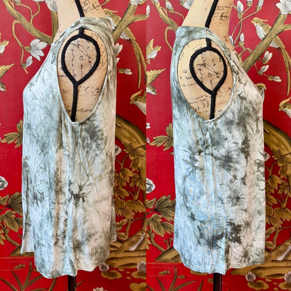 Women’s “OneTheLand” Toe-dyed Tank Top | #J7 - Picture 3 of 11